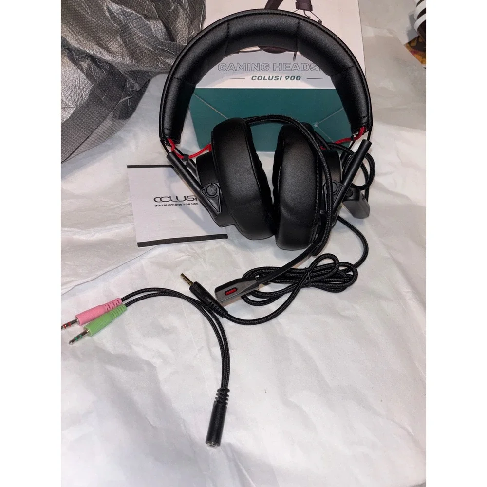 Colusi 900 Gaming Headset Wired 3.5mm for PS5 PS4 Xbox Nintendo Switch PC Black